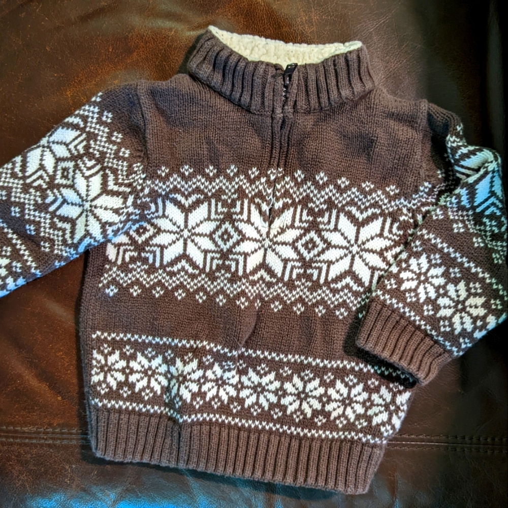 Cute Gymboree Nordic Sweater and Bear Hat